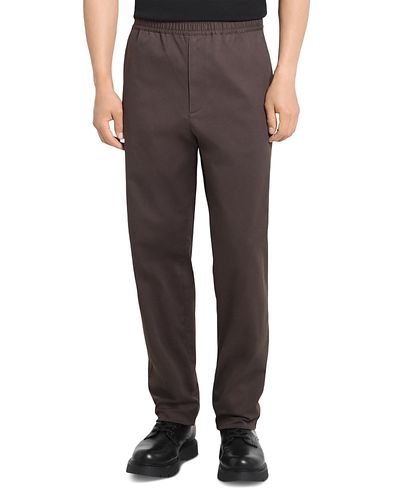 Theory Theory Relaxed Fit Tapered Moonsoft Cotton Pants