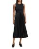 Theory Theory Satin Pleated Skirt Midi Dress - 1