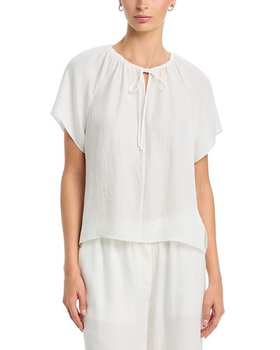 Theory Theory Short Sleeve Tie Top