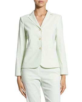 Theory Theory Shrunken Three-Button Blazer in Good Linen