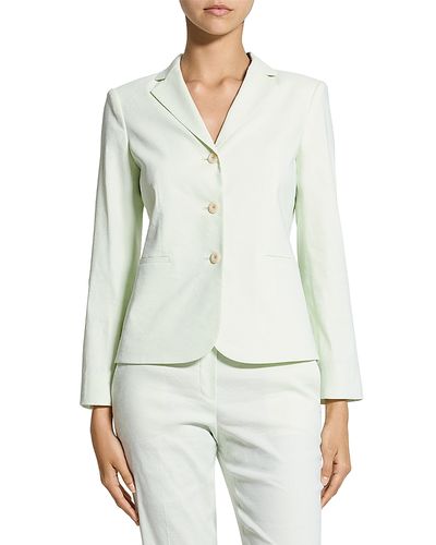 Theory Theory Shrunken Three-Button Blazer in Good Linen
