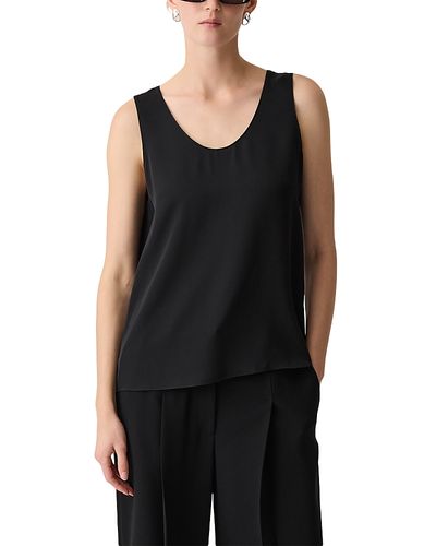Theory Theory Silk Scoop Neck Shell