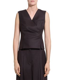 Theory Theory Sleek Wool Wrap Vest