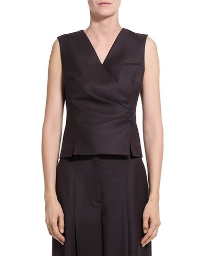 Theory Theory Sleek Wool Wrap Vest