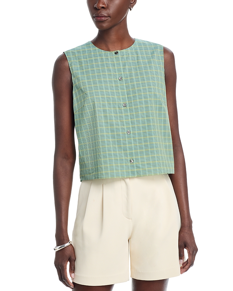Theory Theory Sleeveless Button Up Top