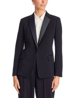 Theory Theory Slim Fit Tuxedo Jacket in Admiral Crepe