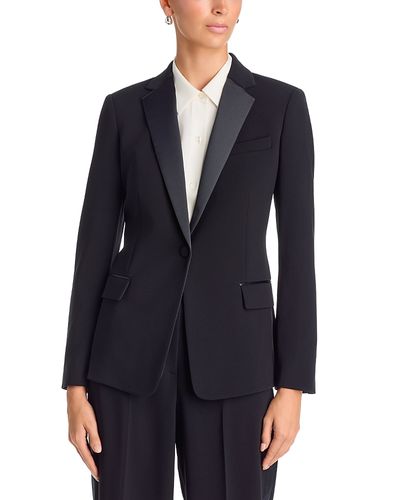 Theory Theory Slim Fit Tuxedo Jacket in Admiral Crepe
