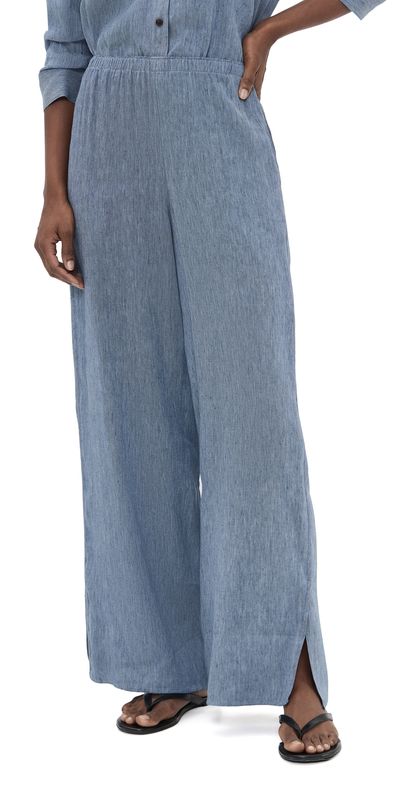 Theory Theory Slit Pull On Pants Light Denim