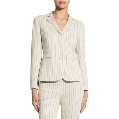 Theory Theory Stripe Single Breasted Blazer