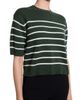 Theory Theory Striped Cashmere Crop Sweater - 3