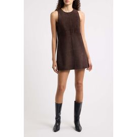 Theory Theory Suede Mini Shift Dress