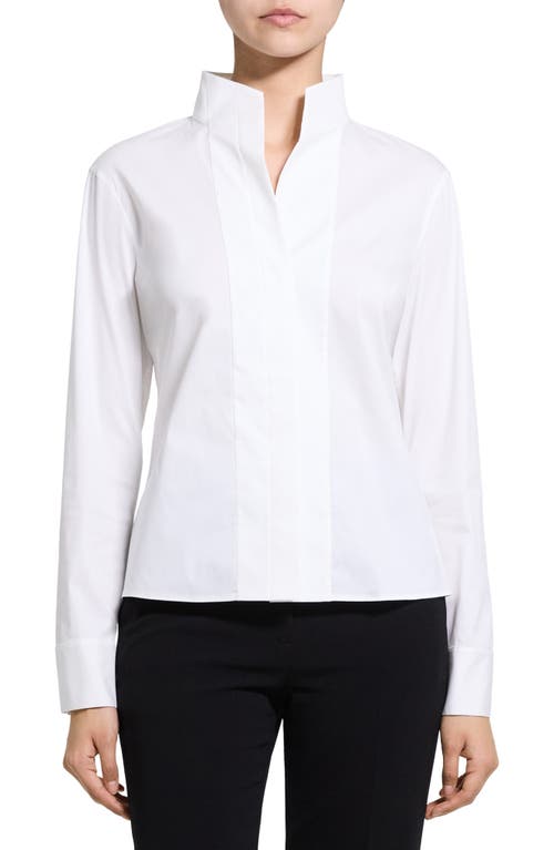 Theory Theory Tailored Cotton Blend Button-Up Shirt