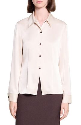 Theory Theory Tailored Cutaway Long Sleeve Shirt
