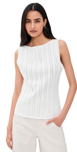 Theory Theory Texture Boat Neck Top white - 100