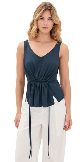 Theory Theory Tie Easy Tank Nocturne Navy