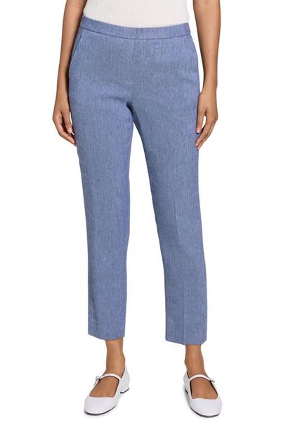 Theory Theory Treeca Linen Blend Pull-On Crop Pants