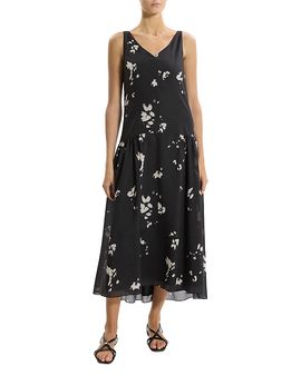 Theory Theory V Neck Sleeveless Dress