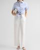 Theory Theory Women's Pinstriped Cotton-Blend Tie-Front Shirt - 2