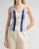 Theory Theory Women's Textured Striped Scoopneck Tank - 4
