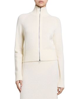 Theory Theory Wool & Cashmere Turtleneck Cardigan Sweater