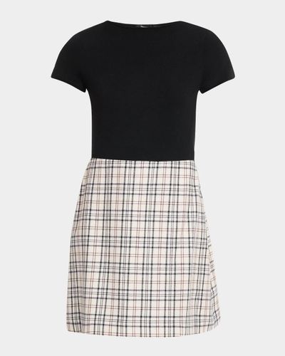 Theory Virgin Wool A-Line Mini Dress