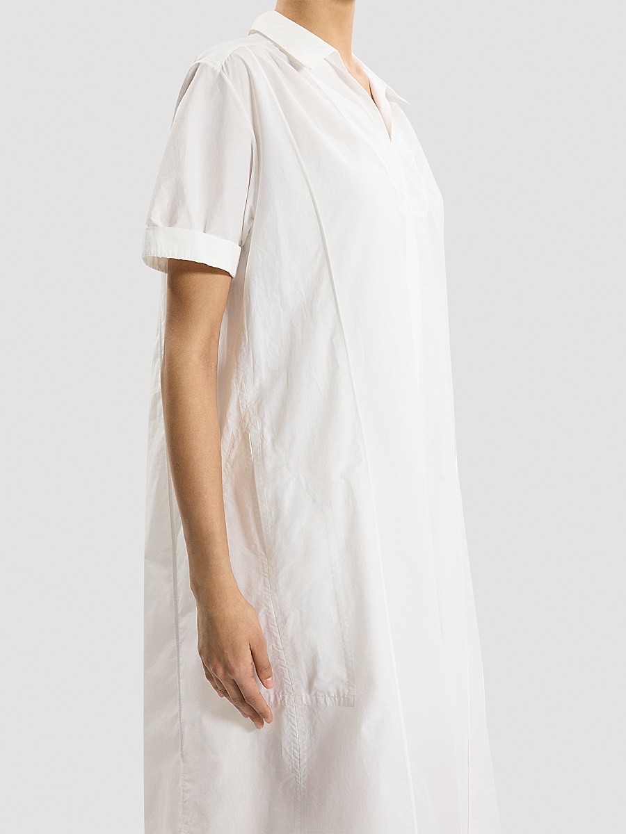 theory white silk dress Theory Outlet: Dress woman - Ivory | M1109602