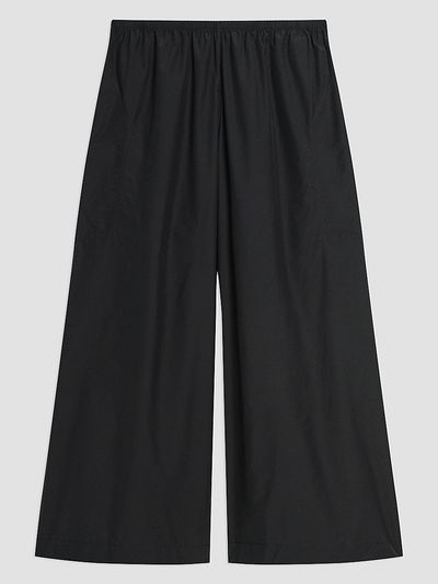 Theory Women's Cotton-Blend Wide-Leg Crop Pants