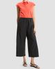 Theory Women's Cotton-Blend Wide-Leg Crop Pants - 2