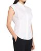 Theory Women's Cotton Cap-Sleeve Fitted Top - 4