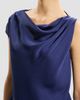 Theory Women's Cowlneck Satin Blouse - 5