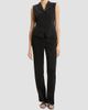 Theory Women's Notch Lapel Cinched Satin Vest - 2