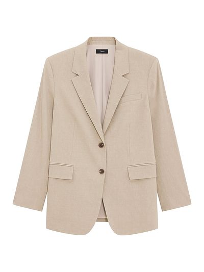 Theory Women's Oversized Straight-Fit Single-Breasted Blazer