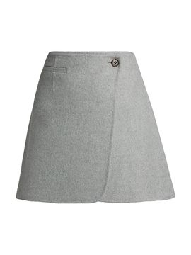 Theory Women's Round Wrap Miniskirt