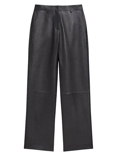 Theory Women's Straight Classic Leather Pants