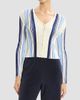 Theory Women's Striped Cotton-Blend Ribbed Cardigan - 4