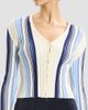 Theory Women's Striped Cotton-Blend Ribbed Cardigan - 5