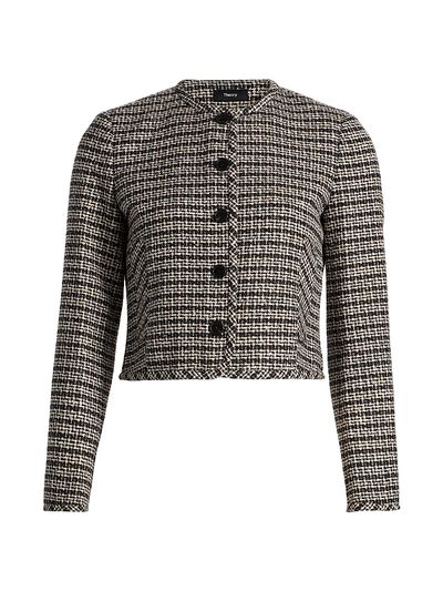 Theory Women's Tweed Cardigan Jacket
