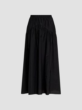 Theory Women's Yoke Cotton-Blend Midi Skirt