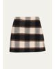 Theory Wool Plaid Mini Skirt - 1