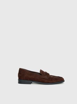 Therapy Therapy Albert Faux Suede Loafers Brown