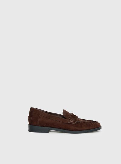 Therapy Therapy Albert Faux Suede Loafers Brown