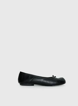 Therapy Therapy Harajuku Split Toe Ballet Flats Black