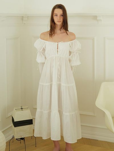 THETIS COTTON LACE DRESS_TT4W607IV