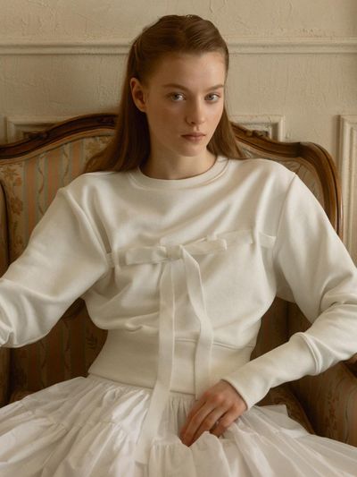 THETIS Ribbon Detail Sweatshirt