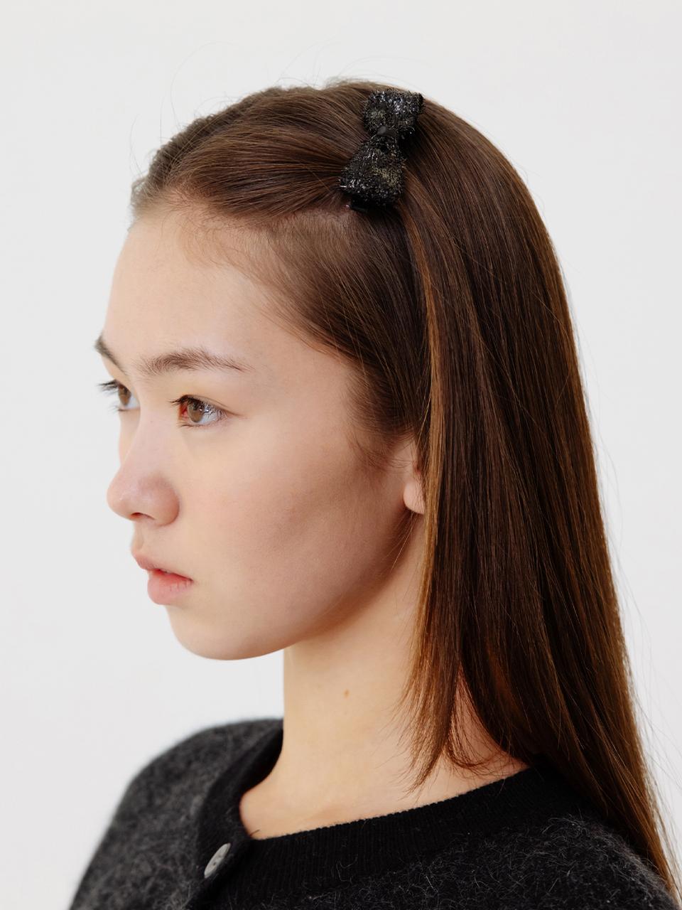 THETIS Shining Mini Ribbon Pin_Black