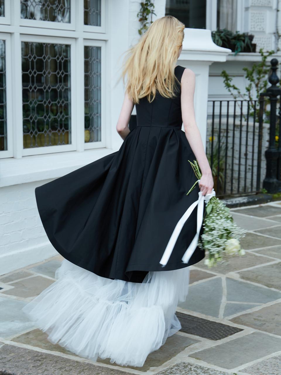 THETIS TULIP TUCK DRESS_TT4W601BK