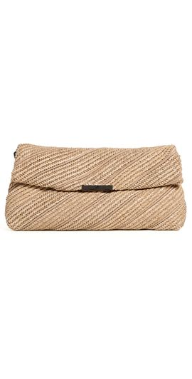 Think Royln Think Royln Embrace Clutch Beige Luxe/Raffia One