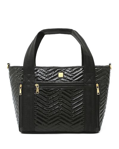 Think Royln Think Royln Jetset Wingman Large Quilted Crossbody Tote