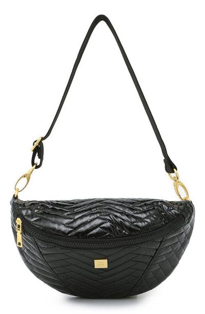 THINK ROYLN THINK ROYLN Little Runaway Moto Quilted Shoulder Bag