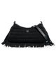 Think Royln Think Royln Maverick Fringe Suede Crossbody Bag Black Suede One - 1